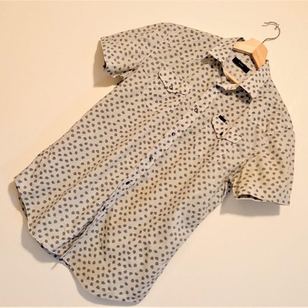 Diesel Short Sleeve Summer Shirt*White&BlackSkull